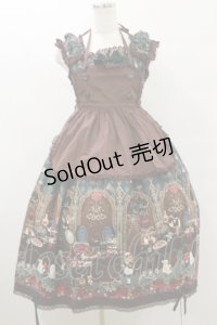 ALICE and the PIRATES / ミセス・ハロウィンアップルの奇妙な晩餐会柄ジャンパースカートII Free グリーン H-25-07-30-075-PA-OP-NS-ZH