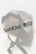 ALICE and the PIRATES / Quiet toys room〜あの子と遊んだあの日々を〜柄リボンヘッドドレス  ブラック H-25-07-30-015-PA-AC-NS-ZH