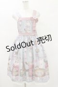 Royal Princess Alice / Wrapping Ribbon Cat・ねこ助コラボジャンパースカート Free ブルー H-25-07-30-083-LO-OP-NS-ZH