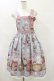 画像1: Royal Princess Alice / Wrapping Ribbon Cat・ねこ助コラボジャンパースカート Free ブルー H-25-07-30-083-LO-OP-NS-ZH (1)