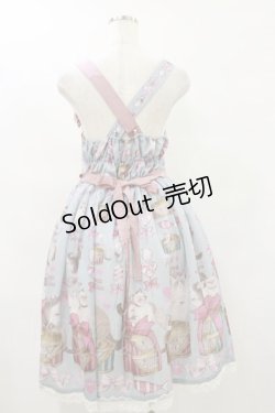 画像2: Royal Princess Alice / Wrapping Ribbon Cat・ねこ助コラボジャンパースカート Free ブルー H-25-07-30-083-LO-OP-NS-ZH