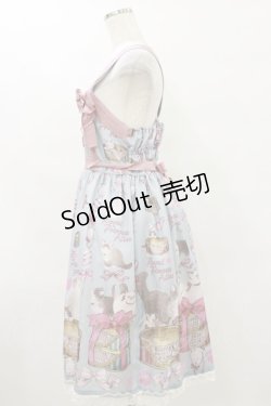 画像3: Royal Princess Alice / Wrapping Ribbon Cat・ねこ助コラボジャンパースカート Free ブルー H-25-07-30-083-LO-OP-NS-ZH