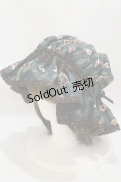 画像1: ALICE and the PIRATES / ミセス・ハロウィンアップルの奇妙な晩餐会メイドキャップ  グリーン H-25-07-30-018-PA-AC-NS-ZH