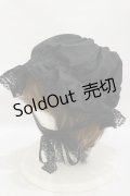 Physical Drop / くらげちゃんボンネット  ブラック H-25-07-30-022-LO-AC-NS-ZH