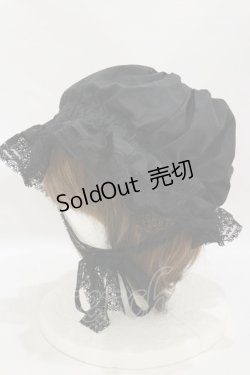 画像1: Physical Drop / くらげちゃんボンネット  ブラック H-25-07-30-022-LO-AC-NS-ZH
