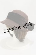 Fi.n.t / ベロアリボンクラシカルボーラーハット  BROWN H-25-07-30-027-CA-AC-NS-ZH