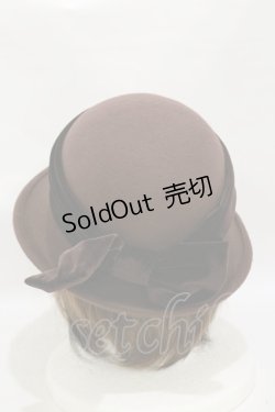 画像2: Fi.n.t / ベロアリボンクラシカルボーラーハット  BROWN H-25-07-30-027-CA-AC-NS-ZH