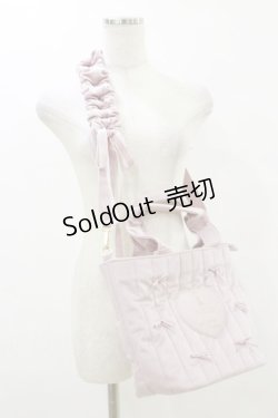 画像1: m petit by misako / NINA'Sコラボベロアリボン2wayバッグ  ピンク H-25-07-30-033-LO-BG-NS-ZH