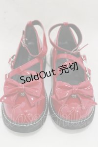 DearMyLove / クロスベルトリボンローヒール姫パンプス 23.0ｃｍ レッド H-25-07-30-034-EL-SH-NS-ZH