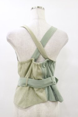 画像2: axes femme POETIQUE / ベルト付バイカラーベスト M ミント H-25-07-30-036-AX-TO-NS-ZH