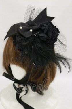 画像2: ALICE and the PIRATES / Vampire Rose丸型ヘッドドレス  ブラック H-25-07-30-004-PA-AC-NS-ZH