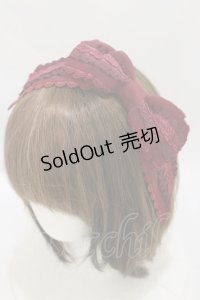 ALICE and the PIRATES / ローズフリルグログランカチューシャ  ボルドー H-25-07-30-005-PA-AC-NS-ZH