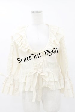 画像1: metamorphose / ピンタックオーバーブラウス(ブロード) Free アイボリー H-25-07-30-043-ME-BL-NS-ZH