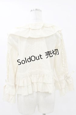 画像2: metamorphose / ピンタックオーバーブラウス(ブロード) Free アイボリー H-25-07-30-043-ME-BL-NS-ZH