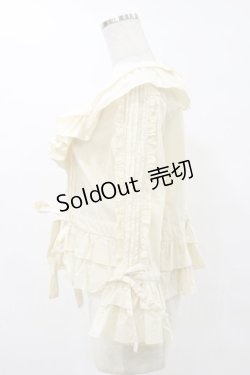 画像3: metamorphose / ピンタックオーバーブラウス(ブロード) Free アイボリー H-25-07-30-043-ME-BL-NS-ZH