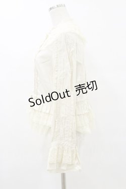 画像3: metamorphose / スタンドカラーオーバーブラウス Free アイボリー H-25-07-30-044-ME-BL-NS-ZH