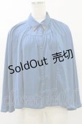 axes femme POETIQUE / ケープデザインブラウス M Bグリーン H-25-07-30-045-AX-BL-NS-ZH
