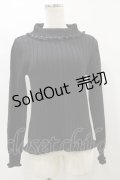 axes femme / タートルラメニットプルオーバー M ブラック H-25-07-31-047-AX-TO-NS-ZH