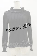 axes femme / タートルラメニットプルオーバー M ブラック H-25-07-31-047-AX-TO-NS-ZH