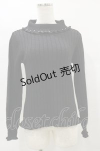 axes femme / タートルラメニットプルオーバー M ブラック H-25-07-31-047-AX-TO-NS-ZH