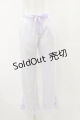 m petit by misako / リブリボンパンツ M ラベンダー H-25-07-31-054-LO-PA-NS-ZH