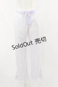 m petit by misako / リブリボンパンツ M ラベンダー H-25-07-31-054-LO-PA-NS-ZH