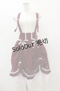 Amavel / Secret Macaronドーリィスカート Free ボルドー H-25-07-31-055-CA-SK-NS-ZH