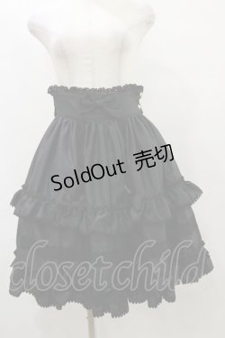画像1: BABY,THE STARS SHINE BRIGHT / Emmy Ribbonコルセットスカート Free ブラック H-25-07-31-056-BA-SK-NS-ZH