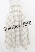 axes femme / ハイウエスト起毛チェックスカート Free ベージュ H-25-07-31-057-AX-SK-NS-ZH
