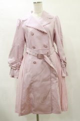 LODISPOTTO / キャンディスリーブサイドプリーツトレンチコート L ピンク H-25-07-31-059-LO-OP-NS-ZH