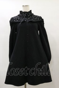 画像1: Ank Rouge / ハートドットワンピース M ブラック H-25-07-31-063-CA-OP-NS-ZH