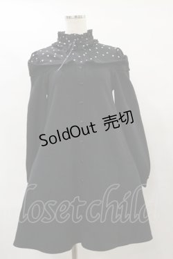 画像1: Ank Rouge / ハートドットワンピース M ブラック H-25-07-31-063-CA-OP-NS-ZH