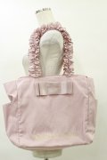 Maison de FLEUR / 撥水加工サイドポケットフリルトートバッグ  ピンク H-25-07-31-008-LO-BG-NS-ZH