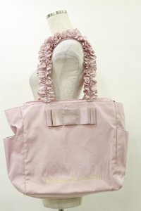 Maison de FLEUR / 撥水加工サイドポケットフリルトートバッグ  ピンク H-25-07-31-008-LO-BG-NS-ZH