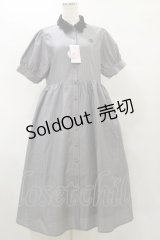 m petit by misako / ストライプワンピース M グレー H-25-07-31-071-LO-OP-NS-ZH
