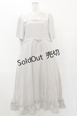 画像1: m petit by misako / レースセーラーワンピース M グレー H-25-07-31-072-LO-OP-NS-ZH