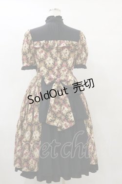 画像2: ALICE and the PIRATES / 追憶のオーナメントローズ柄ワンピース Free ブラック H-25-07-31-075-PA-OP-NS-ZH