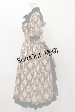 画像3: ALICE and the PIRATES / 追憶のオーナメントローズ柄ワンピース Free ブラック H-25-07-31-075-PA-OP-NS-ZH