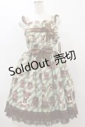 Angelic Pretty / Bear’s Chocolaterieジャンパースカート  ミント H-25-07-31-077-AP-OP-NS-ZH
