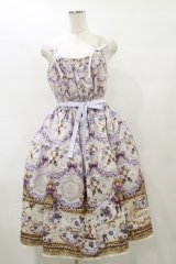 Enchantlic Enchantilly / すみれのお茶会ティアードジャンパースカート Free 生成り H-25-07-31-079-LO-OP-NS-ZH