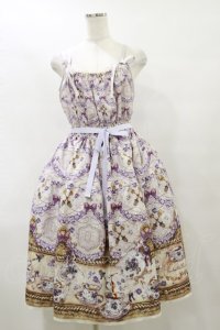 Enchantlic Enchantilly / すみれのお茶会ティアードジャンパースカート Free 生成り H-25-07-31-079-LO-OP-NS-ZH
