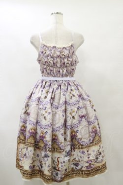 画像2: Enchantlic Enchantilly / すみれのお茶会ティアードジャンパースカート Free 生成り H-25-07-31-079-LO-OP-NS-ZH