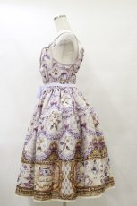 画像3: Enchantlic Enchantilly / すみれのお茶会ティアードジャンパースカート Free 生成り H-25-07-31-079-LO-OP-NS-ZH (3)