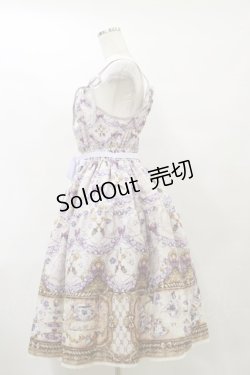 画像3: Enchantlic Enchantilly / すみれのお茶会ティアードジャンパースカート Free 生成り H-25-07-31-079-LO-OP-NS-ZH