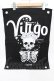 画像1: KILL STAR / VIRGO MINI TAPESTRY  黒 H-25-07-31-1003-SL-ZA-KB-ZH (1)