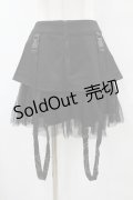 PUNK RAVE / 裾チュールスカート M 黒 H-25-07-31-1037-PU-SK-KB-ZH
