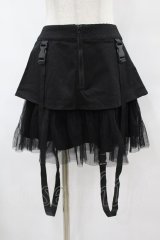 PUNK RAVE / 裾チュールスカート M 黒 H-25-07-31-1037-PU-SK-KB-ZH