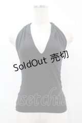 Jean Paul GAULTIER / ホルターネックキャミソール 40 黒 H-25-07-31-1040-GO-TO-KB-ZH