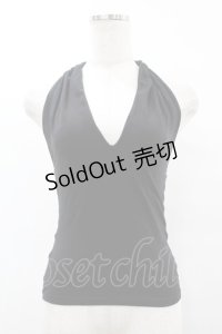 Jean Paul GAULTIER / ホルターネックキャミソール 40 黒 H-25-07-31-1040-GO-TO-KB-ZH