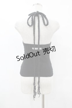 画像2: Jean Paul GAULTIER / ホルターネックキャミソール 40 黒 H-25-07-31-1040-GO-TO-KB-ZH